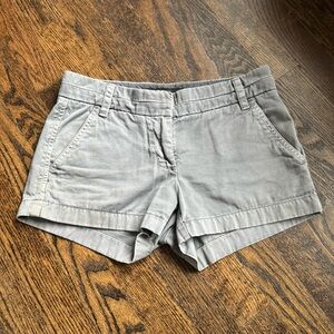 J Crew Grey Chino Shorts. Size 00